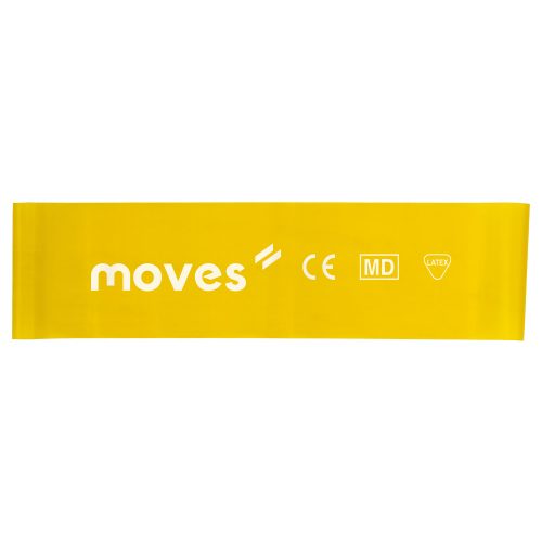 Moves Wide Loop breites Verstärkungs-Gummiband Schleife | schwach - gelb | 30 x 7,5 cm