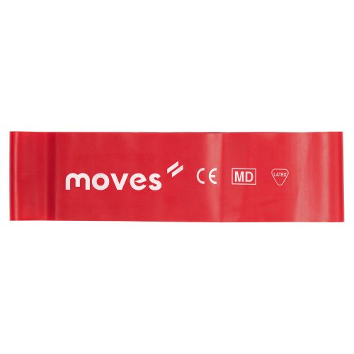 Moves Wide Loop breites Verstärkungs-Gummiband Schlaufe | mittel - rot | 30 x 7,5 cm