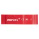 Moves Wide Loop breites Verstärkungs-Gummiband Schlaufe | mittel - rot | 30 x 7,5 cm