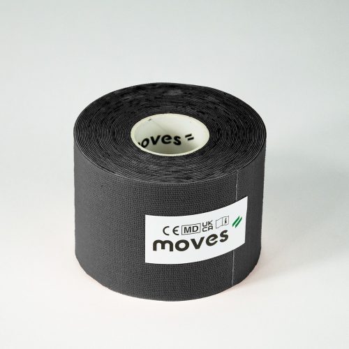 Moves Kinesiology Tape 5cm x 5m | schwarz