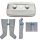 Power Q-1000 Plus Lymphdrainage gerät Set - L Beinmanschetten Paar, L Armmanschette und L Taillenmanschette