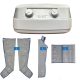Power Q-1000 Plus Lymphdrainage gerät Set - L Beinmanschetten Paar, L Armmanschette und L Taillenmanschette