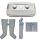 Power Q-1000 Plus Lymphdrainage gerät Set - M Beinmanschetten Paar, M Armmanschetten und M Taillenmanschette