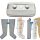 Power Q-1000 Plus Lymphdrainage gerät Set - L Beinmanschetten Paar und L Armmanschette