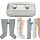 Power Q-1000 Plus Lymphdrainage gerät Set - L Beinmanschetten Paar und M Armmanschette