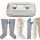 Power Q-1000 Plus Lymphdrainage gerät Set - M Beinmanschetten Paar und L Armmanschette