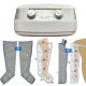 Power Q-1000 Plus Lymphdrainage gerät Set - M Beinmanschetten Paar und M Armmanschette