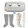 Power Q-1000 Plus Lymphdrainage gerät Set - Fußbehandlungssatz in Größe M