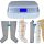 Power Q-1000 Premium Lymphdrainage gerät Set - L Beinmanschetten Paar und L Armmanschette