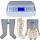 Power Q-1000 Premium Lymphdrainage gerät Set - L Beinmanschetten Paar und L Taillenmanschette