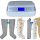 Power Q-1000 Premium Lymphdrainage gerät Set - M Beinmanschetten Paar und L Armmanschette