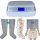 Power Q-1000 Premium Lymphdrainage gerät Set - M Beinmanschetten Paar und L Taillenmanschette