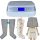 Power Q-1000 Premium Lymphdrainage gerät Set - M Beinmanschetten und Hosenmanschetten