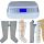 Power Q-1000 Premium Lymphdrainage gerät Set - XL Beinmanschetten Paar und L Armmanschette
