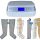 Power Q-1000 Premium Lymphdrainage gerät Set - XL Beinmanschetten Paar und M Armmanschette