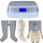 Power Q-1000 Premium Lymphdrainage gerät Set - XL Beinmanschetten Paar und L Taillenmanschette