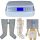 Power Q-1000 Premium Lymphdrainage gerät Set - XL Beinmanschetten Paar und M Taillenmanschetten