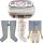 Power Q-2200 Lymphdrainage gerät Set - L Beinmanschetten Paar und M-Taillenmanschette