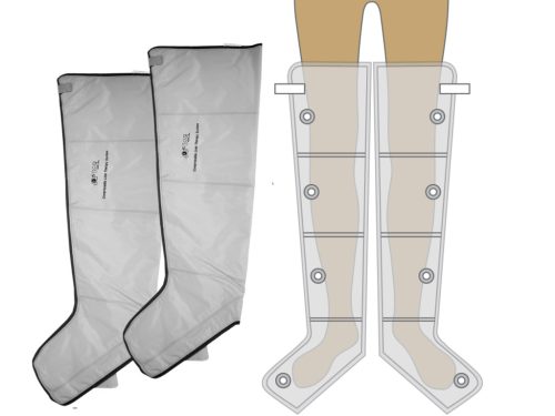 Beinmanschetten Paar in Größe L 4-Luftkammer PQ-2200