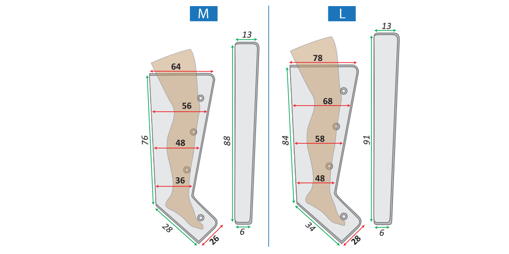 Beinmanschetten-Set